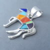 Inlaid Multi-Color Horse Pendant