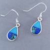 Turquoise & Lapis Inlay ‘Teardrop’ Earrings