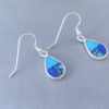 Turquoise & Lapis Inlay ‘Teardrop’ Earrings