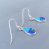 Turquoise & Lapis Inlay ‘Teardrop’ Earrings