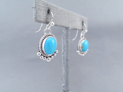 LOVELY Sleeping Beauty Turquoise Earrings by Artie Yellowhorse