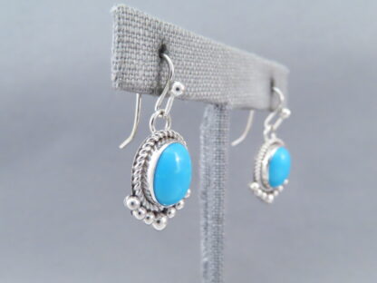 LOVELY Sleeping Beauty Turquoise Earrings by Artie Yellowhorse