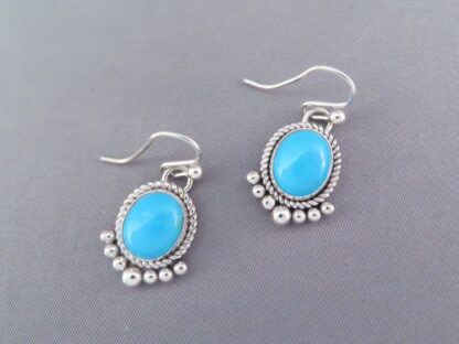 LOVELY Sleeping Beauty Turquoise Earrings by Artie Yellowhorse
