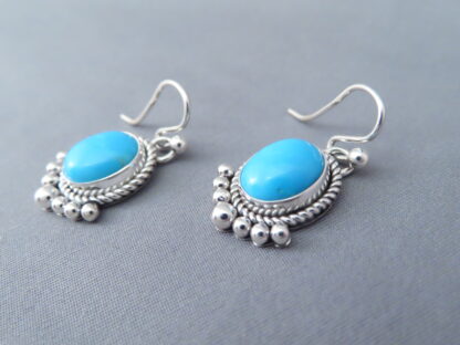 LOVELY Sleeping Beauty Turquoise Earrings by Artie Yellowhorse