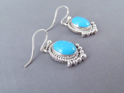 LOVELY Sleeping Beauty Turquoise Earrings by Artie Yellowhorse