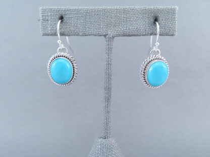 Sleeping Beauty Turquoise Cabachon Earrings