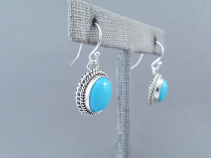 Sleeping Beauty Turquoise Cabachon Earrings