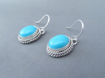 Sleeping Beauty Turquoise Cabachon Earrings