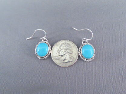 Sleeping Beauty Turquoise Cabachon Earrings