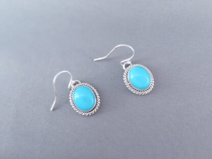 Sleeping Beauty Turquoise Cabachon Earrings