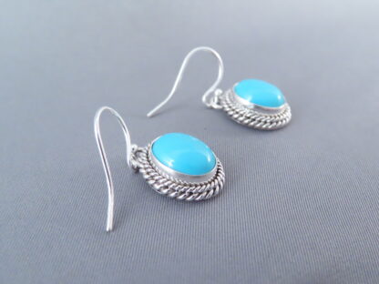 Sleeping Beauty Turquoise Cabachon Earrings