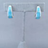 Turquoise Inlay Earrings (Huggies)