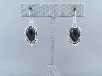 Black Onyx Earrings by Artie Yellowhorse (hooks)