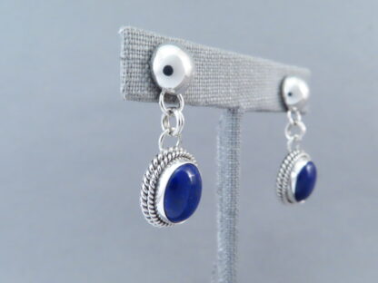 Lapis & Sterling Silver Earrings by Artie Yellowhorse