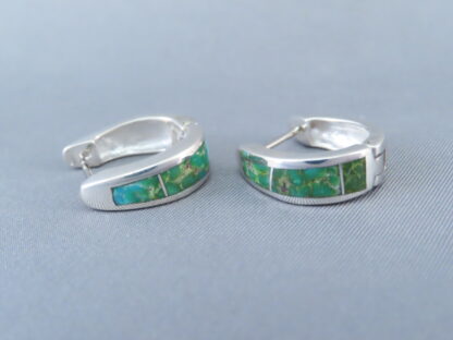Turquoise Inlay Earrings (Sonoran Gold Turquoise)