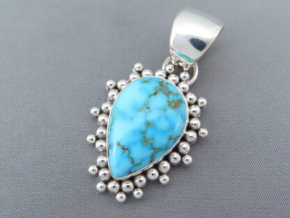 Kingman Turquoise & Sterling Silver Pendant