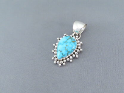 Kingman Turquoise & Sterling Silver Pendant
