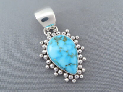 Kingman Turquoise & Sterling Silver Pendant
