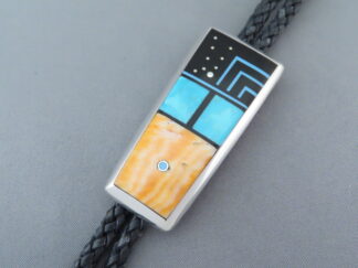 Inlaid Bolo Tie by Jimmy Poyer