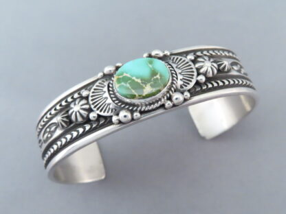 Sterling Silver & Royston Turquoise Bracelet