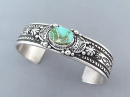 Sterling Silver & Royston Turquoise Bracelet