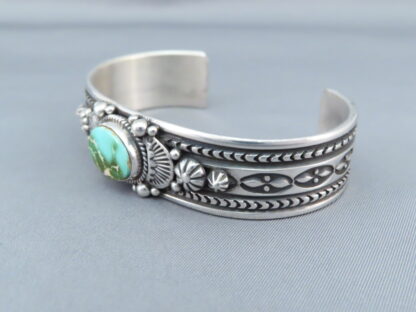Sterling Silver & Royston Turquoise Bracelet