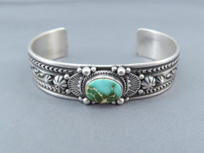 Sterling Silver & Royston Turquoise Bracelet