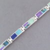 Inlaid Multi-Stone Link Bracelet (smaller)