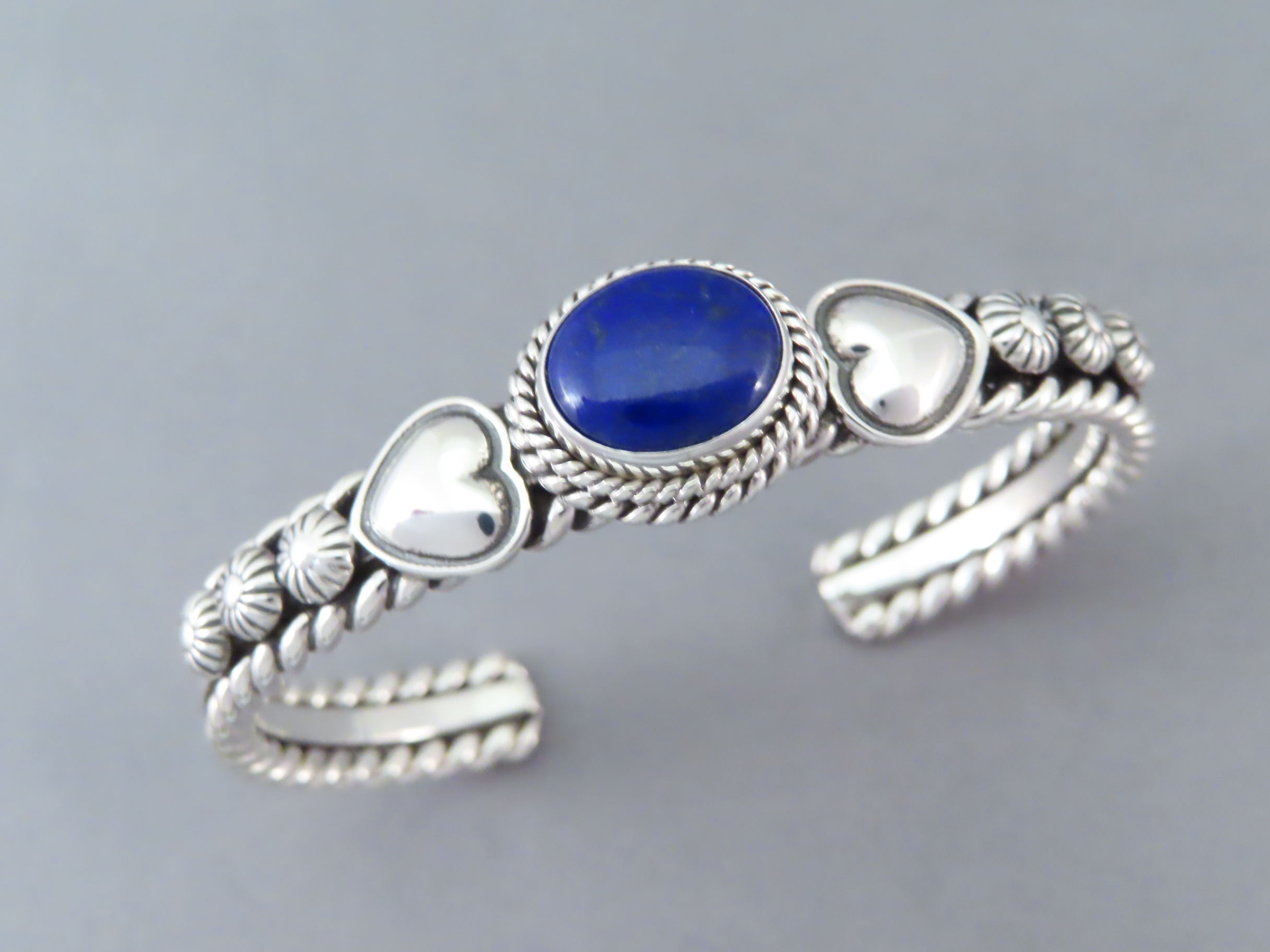 Lapis & Sterling Silver Cuff Bracelet by Artie Yellowhorse