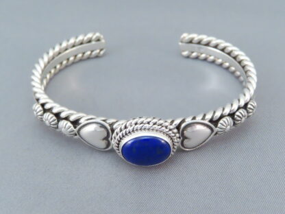 Lapis & Sterling Silver Cuff Bracelet by Artie Yellowhorse