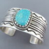 Kingman Turquoise Cuff Bracelet Jewelry