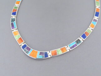 Inlaid Multi-Color Necklace