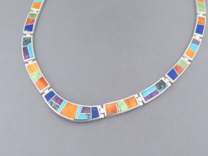 Inlaid Multi-Color Necklace