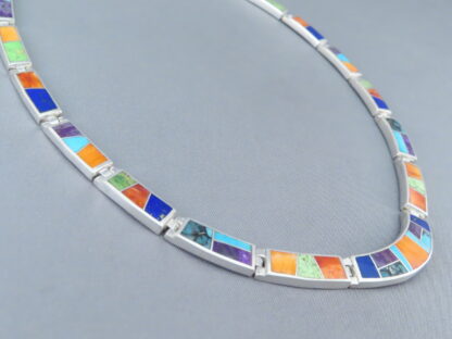 Inlaid Multi-Color Necklace