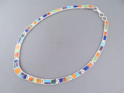 Inlaid Multi-Color Necklace