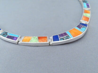 Inlaid Multi-Color Necklace
