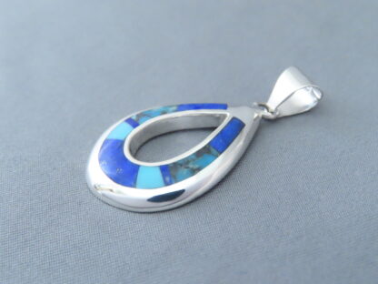 Turquoise and Lapis Inlay Pendant