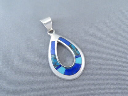 Turquoise and Lapis Inlay Pendant