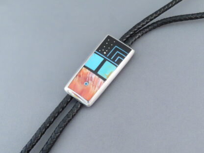 Inlaid Bolo Tie by Jimmy Poyer