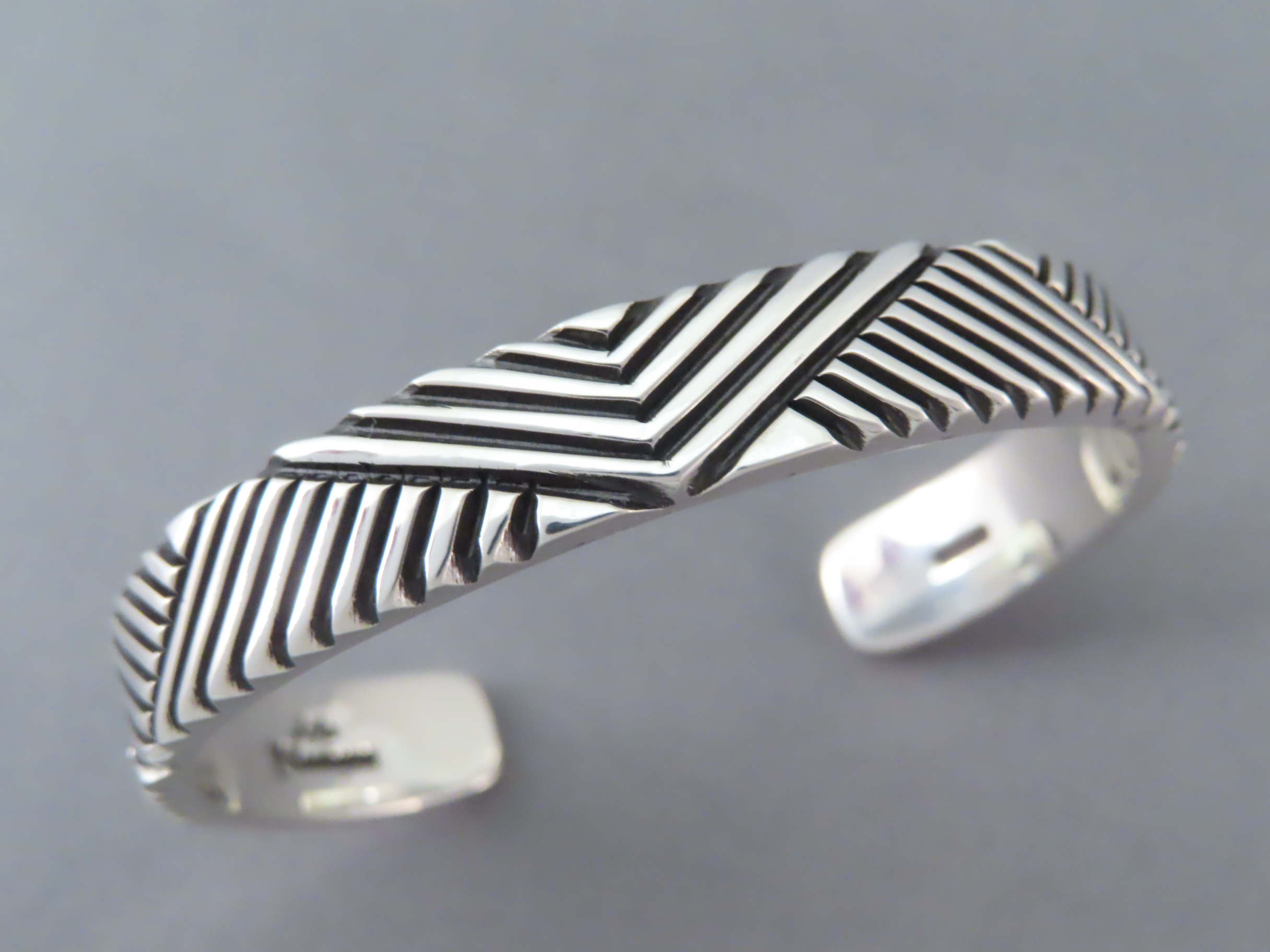 Lovely Sterling Silver Cuff Bracelet by Artie Yellowhorse