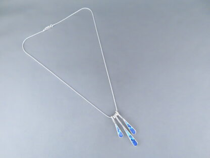 Opal & Lapis Inlay Pendant Necklace