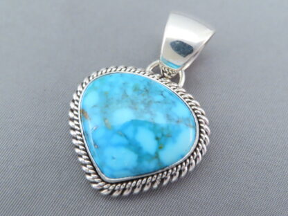 Pendant by Artie Yellowhorse with Kingman Turquoise