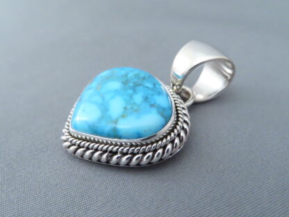 Pendant by Artie Yellowhorse with Kingman Turquoise