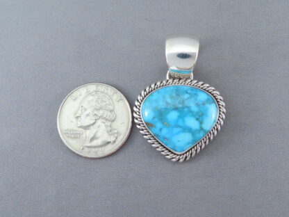 Pendant by Artie Yellowhorse with Kingman Turquoise