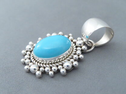 Sleeping Beauty Turquoise Pendant by Artie Yellowhorse