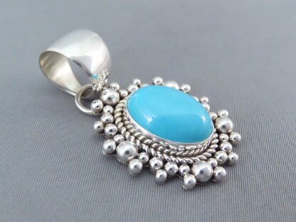 Sleeping Beauty Turquoise Pendant by Artie Yellowhorse
